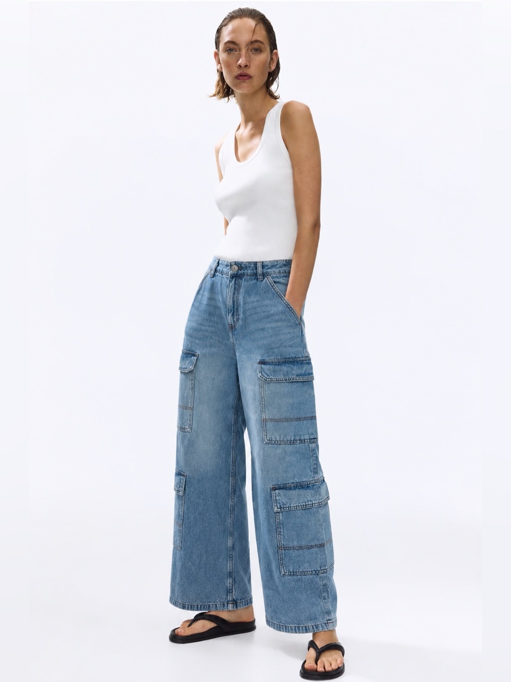 H&M Relaxed Cargo Jeans